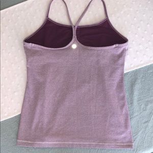 Lululemon purple and white Tank